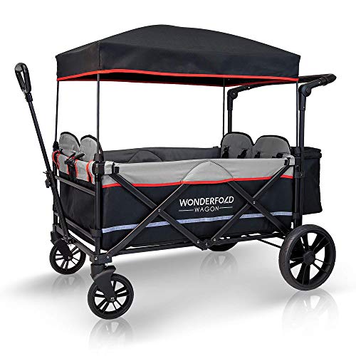 folding wagon with seats