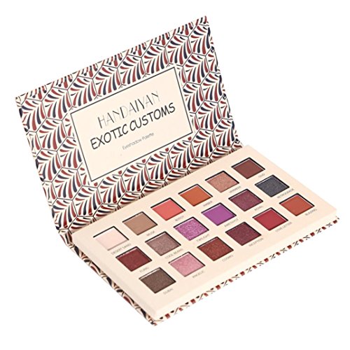 TiTCool Eyeshadow Palette Eye Shadow Powder Make Up Pearl Metallic 18 Colors (B)