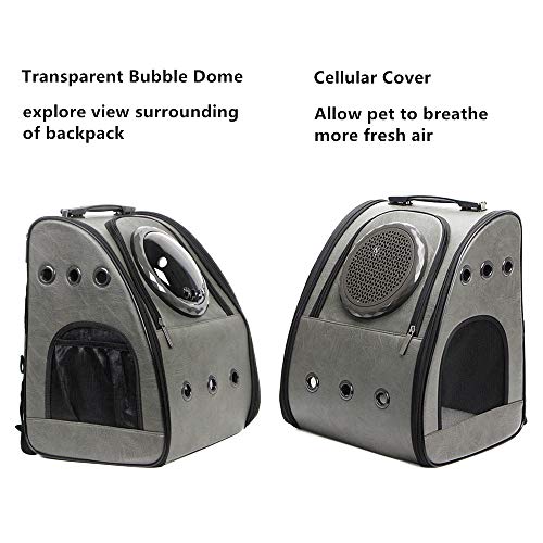 JAHUITE Upgraded Cat Backpack, Bubble Space Capsule Dog Backpack