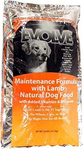 486092 Evolve Adult Maintenance Dog Food Lamb, 28 lb, 1Piece