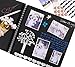 INNOCHEER Photo Album - Self Adhesive 80 Black Pages, Large Scrapbook Wedding Guest Book for DIY Anniversary Travel Memory Scrapbooking (Black 12 x 12)