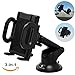 iProductsUS Phone Holder for Car, Universal Car Phone Mount, Hands Free Windshield Dashboard and Air Vent Car Cradle Mount for iPhone Samsung LG HTC All of The Smartphones and GPS Devices (Black)