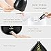 Anjou 200ml Essential Oil Diffuser Aromatherapy Diffuser 2-in-1 Humidification and Aromatherapy for Home, Office (BPA-Free, Up to 8H Use, Waterless Auto Shut-Off) (Black)