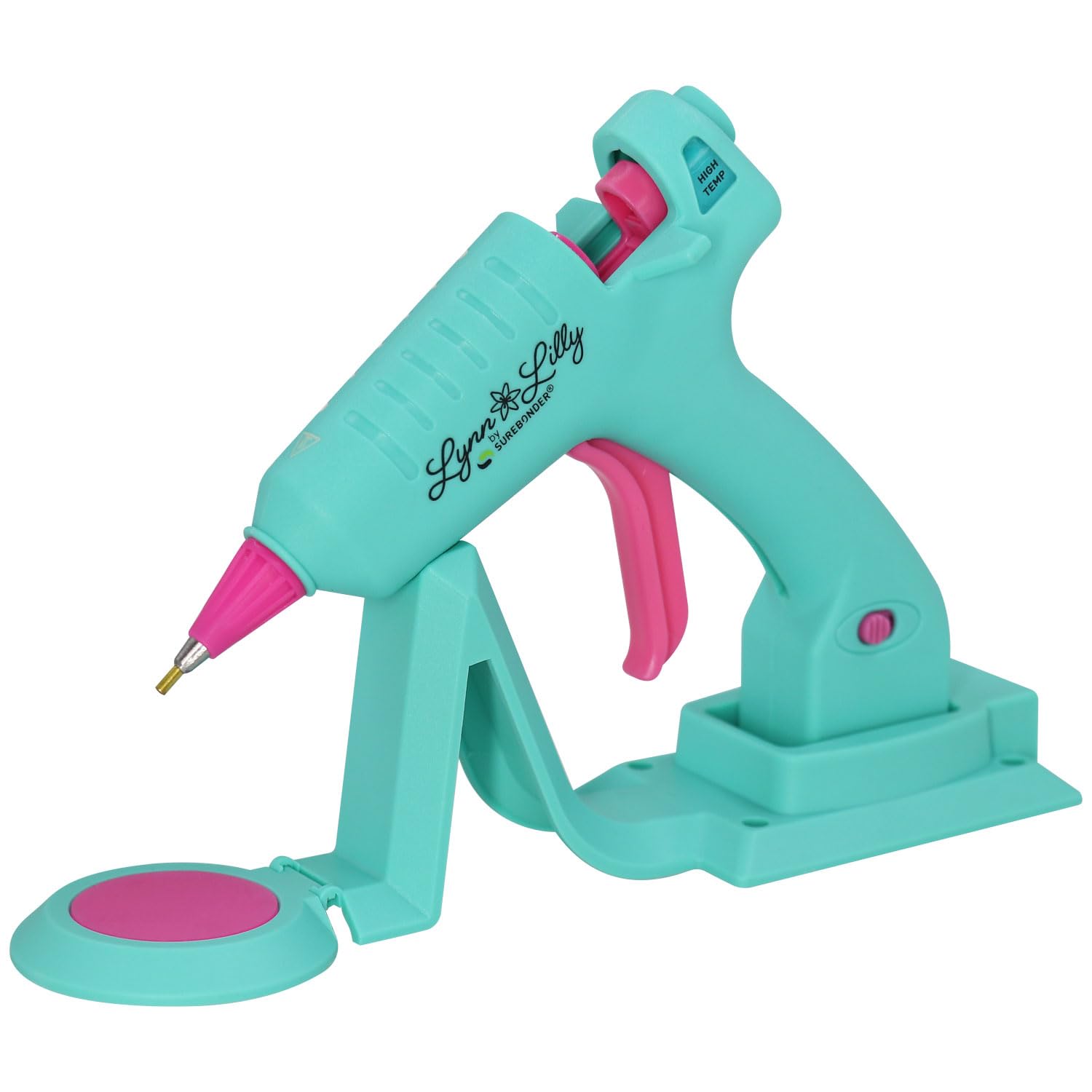 Photo 1 of Surebonder Lynn Lilly Edition Cordless/Corded 20 Watt High-Temp Mini-Size Detail Tip Hot Glue Gun for Crafts, DIY, Repairs, Fine Tip Nozzle - Blue