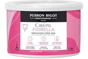 Cirepil - Fiorella - 400g / 14.11 oz Soft Wax Tin - Fresh Peony Scent & Rosin-Free Formula - Beginner-Friendly Stripless Wax for Face & Body - Low Temp Refill Bag, Strips Needed