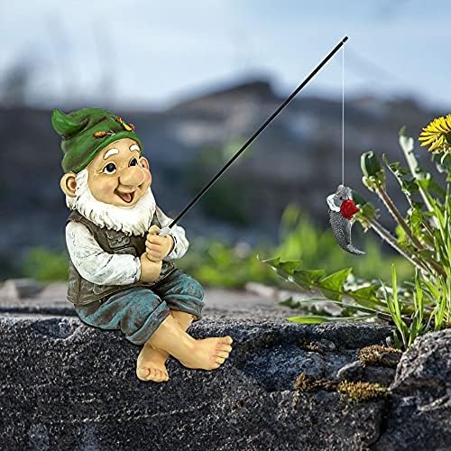 Resin dwarf garden ornament priced between $18.99 and $20.99.