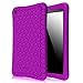 Fintie Silicone Case for Amazon All-New Fire HD 8 - [Honey Comb Series] Light Weight [Anti Slip] Shock Proof Silicone Protective Cover [Kids Friendly] for Fire HD 8 Tablet (2016 6th Gen), Purple