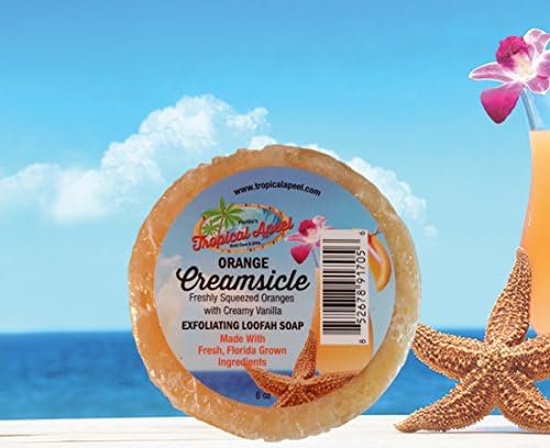 Organic, Exfoliating Loofah Soap - Orange Creamsicle scented