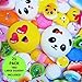 20pc Pack Of Squishy Toys, Plus Bonus Large Squishy For 21 Slow Rising Squishys! Jumbo, Medium & Mini Squishy Stress Toys. Best Cute Squishies Gift For Boys and Girls