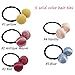 34PCS Baby Girls Pigtail Bows Colorful Ball Hair Ties Elastic Hair Bands Ponytail Holders Hair Accessories for Toddler Girls Kids Children