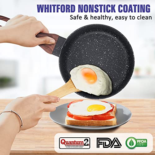 Pots and Pans Set Nonstick 16 PCS, Allgetc Induction Cookware Kitchen