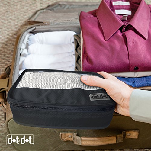 Dot&Dot Small Packing Cubes - Black