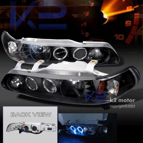 Amazon Com 1990 1991 1992 1993 Acura Integra Halo Projector Headlights Jdm Bk 92 Automotive