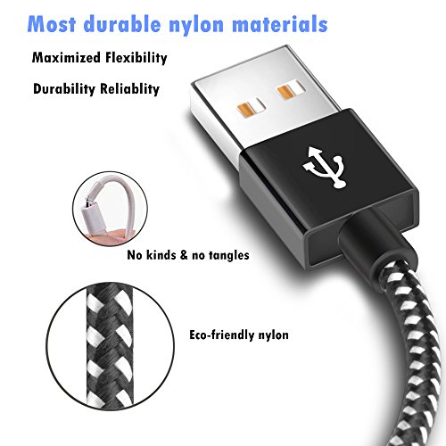 USB Type C Cable, 4 Pack [3FT 6FT 6FT 10FT] Premium Nylon Braided Cable, USB C Lightning Cable to High-Speed Syncing and Charging Cable for USB C Smartphones Tablets Laptops and More USB C Devices - Thumbnail 2