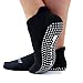 Live Happy Be Healthy Pilates Yoga Socks with Grips for Women Non Slip, Grippy Socks for Barre Hospital Maternity Sticky Slipper Woman Mens, 1 Pack, Black