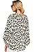 Angerella Womens Cute Tops Long Sleeve Loose Casual Shirt Workout V Neck Blouses Leopard,S