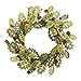 VGIA 18 Inch Christmas Wreath Greenwood Winter Wreath with Berries and Pine Cones Christmas Decorations