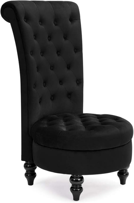 Avawing High Back Accent Chair,Retro Armless Sofa Chair for