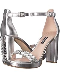 nine west Women 's dallerly sintético sandalia de tacón