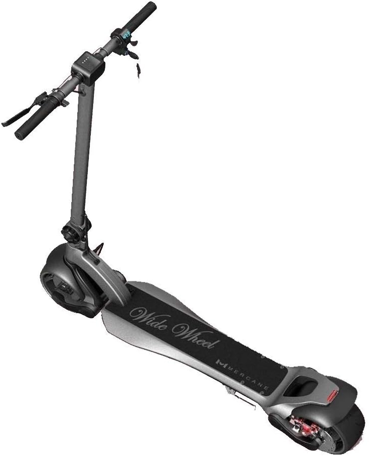Mercane WideWheel – Powerful Electric Scooter for Adults – up to 25mph, 20 Miles Range, 48V, 500W Single or 1000W Dual Motor
