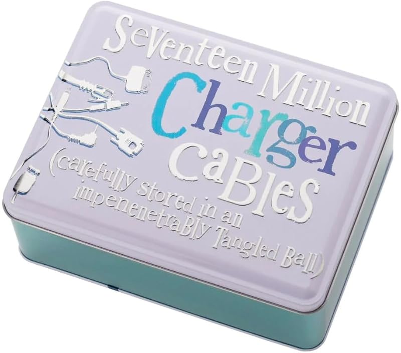 Widdop and Co The Bright Side Charger Cables, Silver