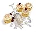 ULTIMATE NONSTICK CUPCAKE PAN DECORATING SUPPLIES KIT: With Offset Angled Spatula, Icing Filling Injector, Sugar Sifter Spoon & Cupcake Corer - Free Bonus 150 Baking Cup Liners