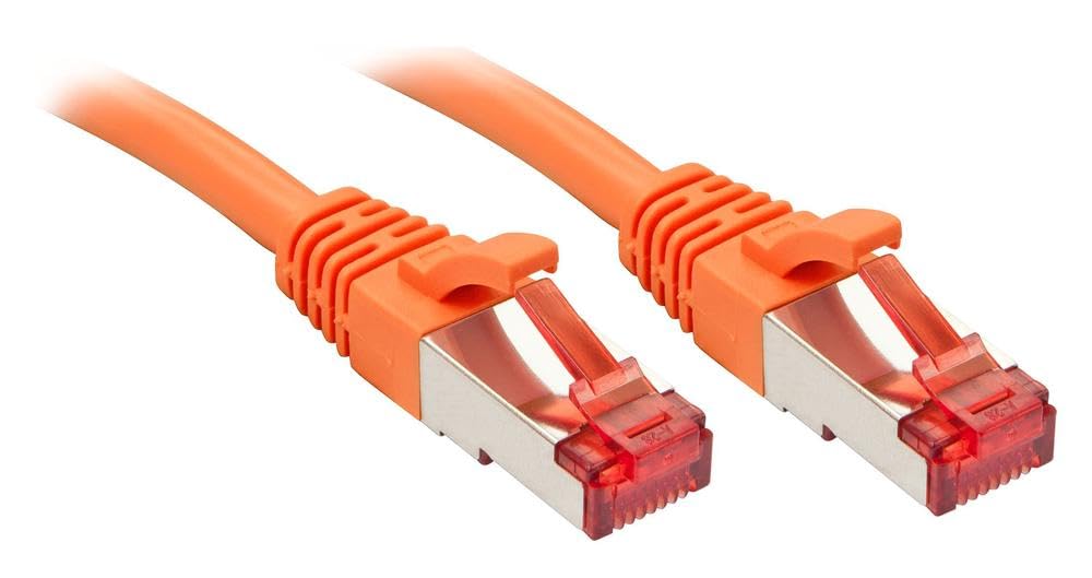 LINDY Cat.6 S/FTP Network Cable, Copper, 250MHz, Orange, 0.3m