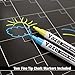 Magnetic Calendar for Refrigerator - Dry Erase Black Board for Kitchen Fridge - Bright Neon Chalk Markers - 17X12