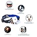 Headlamp Flashlight USB Rechargeable with Red & White Lights by Vitchelo - Head Lamp Work Light Water Proof for Outdoor Running Jogging Walking Camping Hiking Hunting Reading in Bed Crafts Emergency