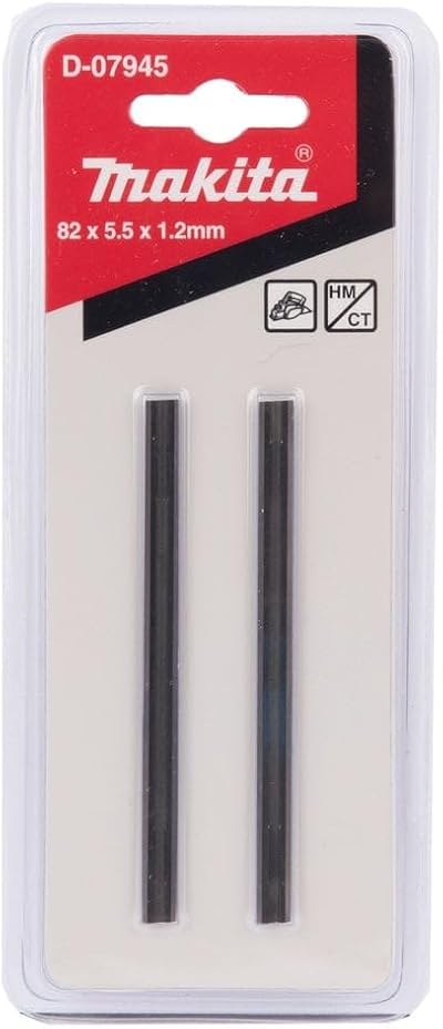 Makita 2 x D-07945 82mm Reversible TCT Planer Blades Set for Bosch