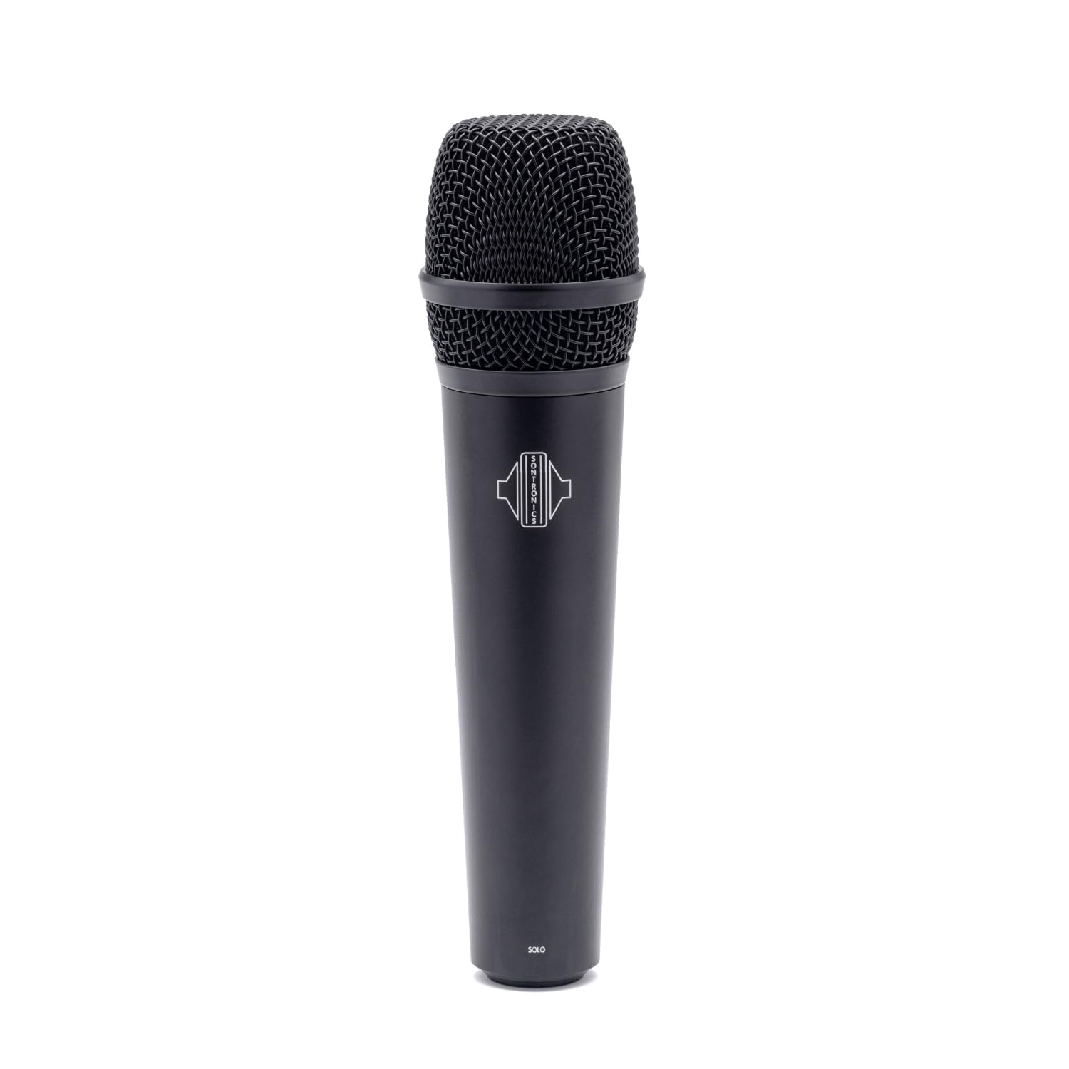 Sontronics SOLO Supercardioid Dynamic Handheld Vocal Microphone. High Output, Built-In Pop Filter, Mic Clip and Storage Pouch. Excellent Off-Axis Rejection, 3-Pin XLR Made in UK