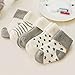 VWU Baby Thick Cuff Cotton Socks 5-pack 7 Color Available Grey 0-6 Months 0-3 Months 3-6 Months Toddler Infant Baby Girls Baby Boys Children Child Socks with Grips
