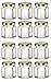 ChefLand 12 Piece, 1.5 Oz Mini Hexagon Glass Jars for Jam, Honey, Wedding Favors, Shower Favors, Baby Foods, DIY Magnetic Spice Jars