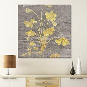 Square Yellow Clover Wood Effect