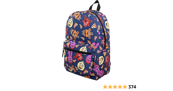 Amazon.com: Five Nights At Freddy's Characters - Mochila escolar FNAF Chica  Foxy Bonnie : Ropa, Zapatos y Joyería