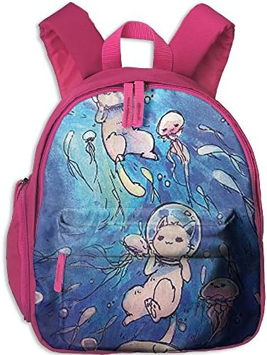 Cat Diver Adjustable Shoulder Straps Backpack Children's School Bag Kid's Bookbag