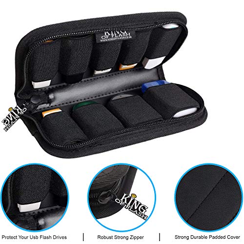 King of Flash 9 x USB Flash Drives Carrying Case with Premium Quality