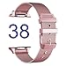 Apple Watch Band, ANIYOH 38MM New Milanese Loop Stainless Steel iWatch Band With Classic Buckle Replacement Strap for Apple Watch Series 3 / 2 / 1 Nike + Edition Sport ( 38mm Rose Gold )