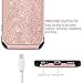 BENTOBEN Compatible with LG V20 Case , Glitter Bling Luxury Slim Fit 2 in 1 Hybrid Hard Cover Laminated with Sparkly Shiny Faux Leather Chrome Phone Case for LG V20(2016 Release), Rose Gold