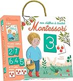 Mes chiffres à toucher Montessori : Coffret livre + 10 cartes chiffres rugueuses + 11 cartes images by 