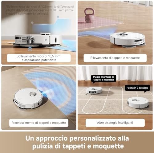 L40 Ultra AE Robot Aspirapolvere, Spazzola TriCut, Aspir. 19.000 Pa