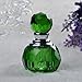 H&D HYALINE & DORA Green Vintage Crystal Empty Decor Mini Refillable Perfume Bottle