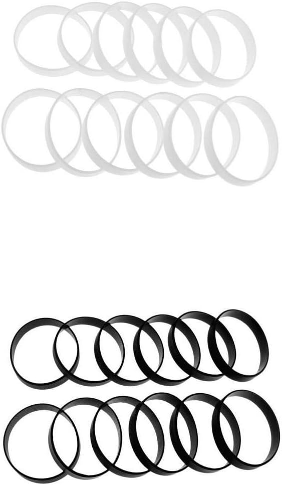 T TOOYFUL 24Pcs Sports Basketball Bracelets Silicone Wristbands Bangle Strap