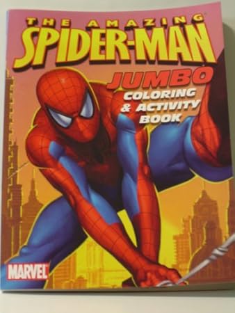 Amazon.com: SPIDER-MAN JUMBO COLORING & ACTIVITY BOOK ~96 Pages