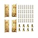 Bed Frame Hardware - Bed Rail Brackets Set of 4, Heavy Duty Non-Mortise for Wood Bed Frame Headboards Footboards with Screws