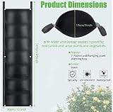 WAIZHIUA 2 Pack 7 Pocket Wall Planting Bags Vertical Planters view 3