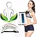 Jimugor Back Stretcher Device - Lower Back Pain Relief, Lumbar Stretching Treatment，Spinal Stenosis - Posture Corrector - Back Support for Office Chair(White/Blue)