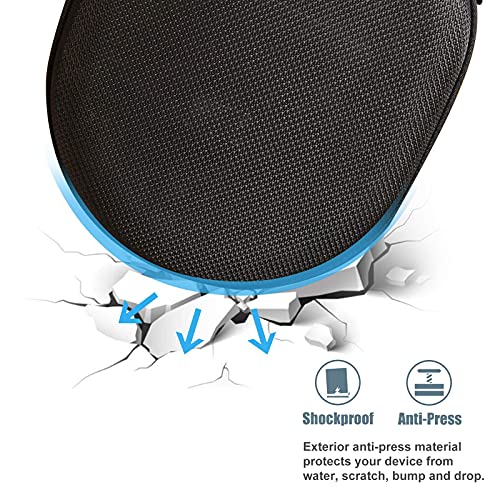 ProCase Hard Case for Sony WH1000XM5/ WH1000XM4/ WHXB910N/ WHCH710N/ WH-CH720N/ WHXB900N/ Bose 700/ QC35 II Wireless Noise Cancelling Headphones, Travel Carrying Bag with 2 Dust Covers -Black