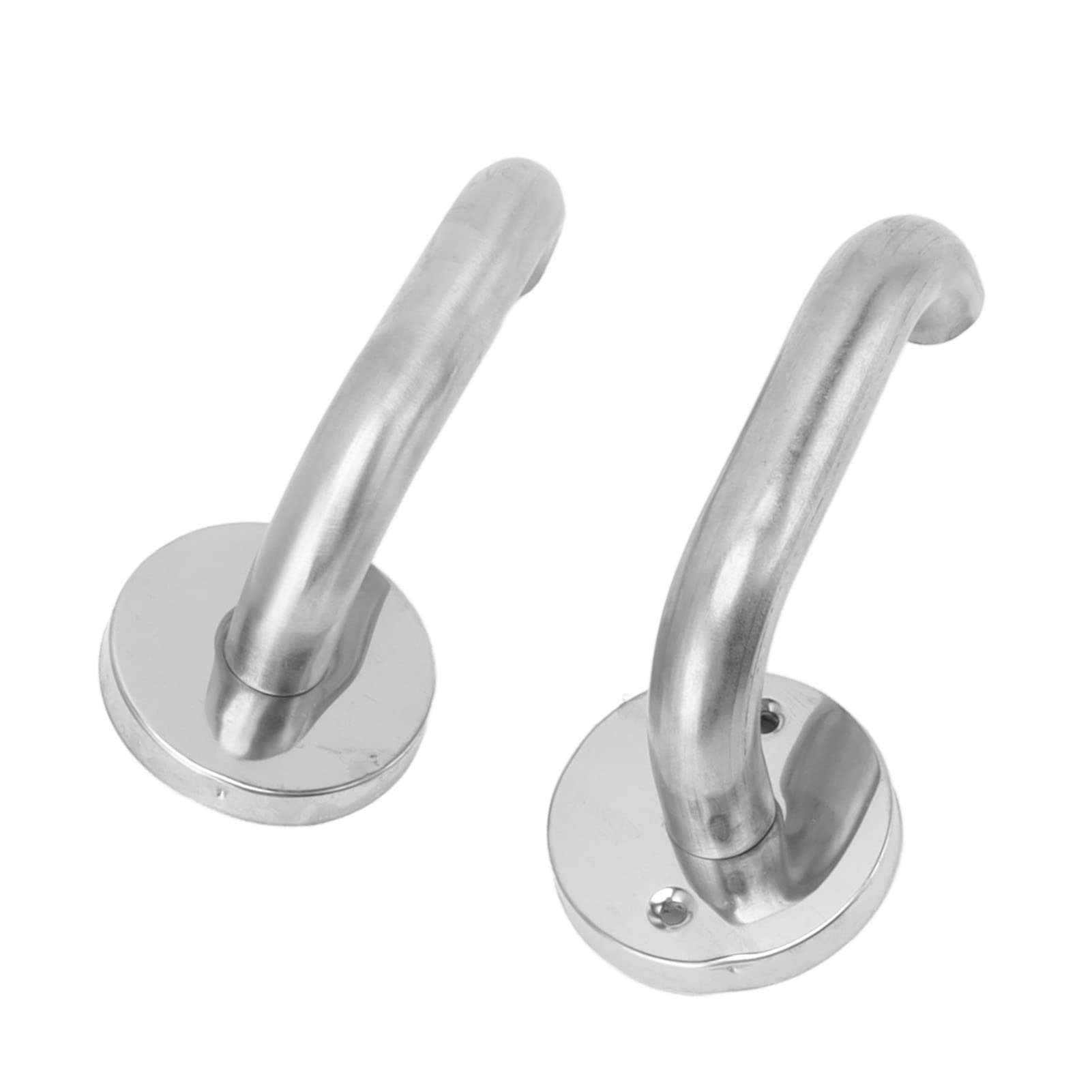 Natudeco Stainless Steel Door Lever Fire Door Handle Set Heavy Duty Safety Door Lock Set with 3 Keys for Bathroom Exit Fire Door Bathroom Indoor Outdoor