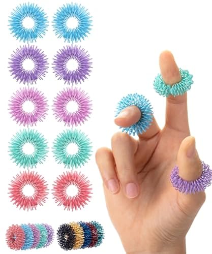 Fidget Ring Amazon Sensory Ring Pen- Spiky Sensory Rings, 10 Pack